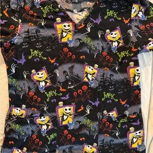 Jack Skellington scrub top